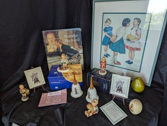 Collection Of 11 Including Hummel And Norman Rockwell Items