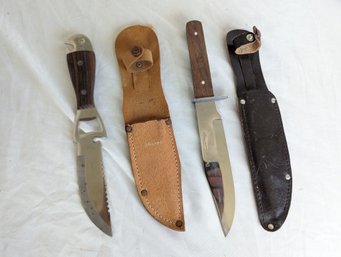 Collection Of Two Knives And Cases