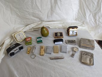 Collection Of 18 Including Lighters And Other Items Of Curiosity