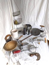 Collection Of 14 Vintage And Antique Kitchen Items