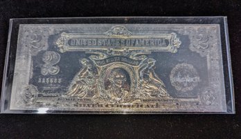 National Collectors Mint Year 2000 $2 Silver Certificate - No COA - #AA5583  (1 Of 4)