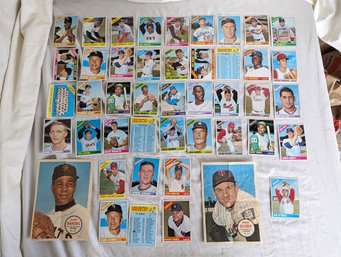 1966 Tops Baseball Card Collection Of 42 And 2 Mini Posters #4