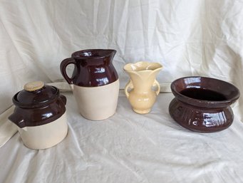 Collection Of Four Stoneware Pieces