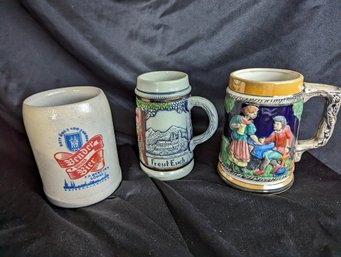 Collection Of Three Steins / Mugs #56