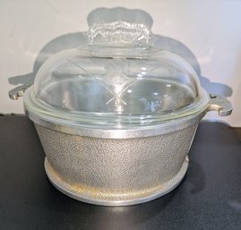 1940s Vintage Guardian Service Cast Aluminum Cookware Pot With Glass Lid - 2 Of 2