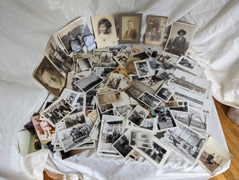 Collection Of Old Photos That Includes Antique Tin Types #3