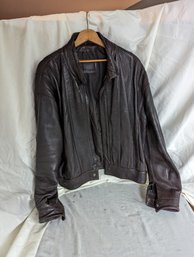 Vintage Leather Jacket #2 By Berini Size 42