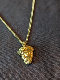 12k Gold Face Of Jesus Necklace Marked V20-12k GF PPC