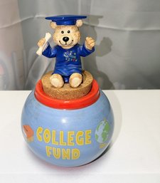 College Fund Corked Money Jar