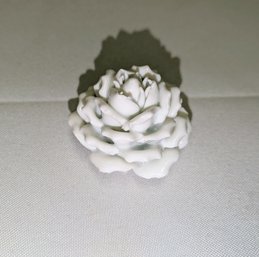 Vintage White Porcelain Flower