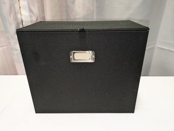 Black Fabric File Box
