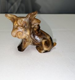 Vintage Imperial Slag Glass Puppy Figurine