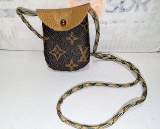 Artisan Repurposed Authentic Louis Vuitton Materials Small Snuff Pouch