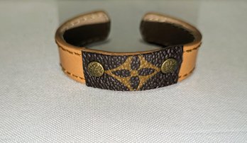 Artisan Repurposed Louis Vuitton Cuff Bracelet
