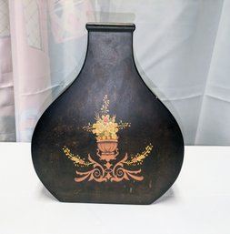 Vintage Hand Painted Design Wood Vase