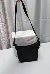 Vintage Black Leather Coach 'American Janice Legacy' Handbag