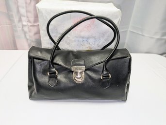 Vintage Black Calf Skin Handbag
