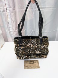 Vintage Brighton Leopard Animal Print Handbag
