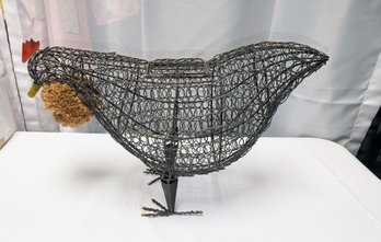 Metal Rooster Egg Basket