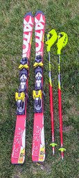 Atomic Redster SL151 Skis With Leki World Cup Lite Poles