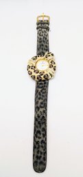 Vintage Marie Lourdes Leopard Print Quartz Watch