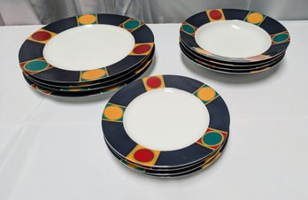 12 Piece 'Saturn Pattern' Dinner Set - Service For 4