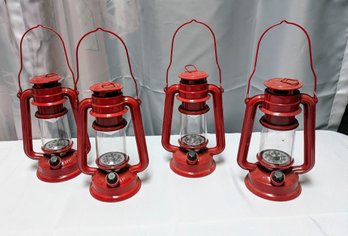 Set Of 4 Led Battery Operated Lanterns