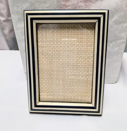 Navy Blue & White Picture Frame