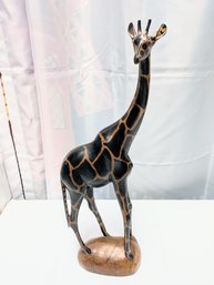 Carved Wood Giraffe