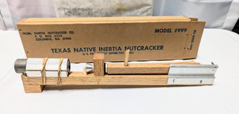 Vintage Texas Inertia Manual Nutcracker - Oak