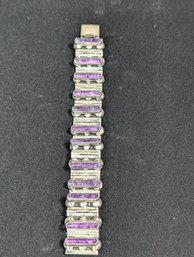 Sterling Amethyst Bracelet