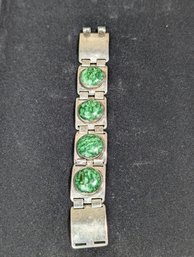 Sterling Jade Bracelet