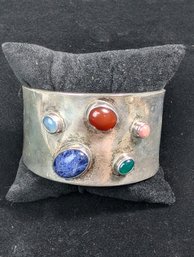 Sterling Multi Stone Cuff