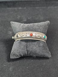 Sterling Signed Clasp Bangle