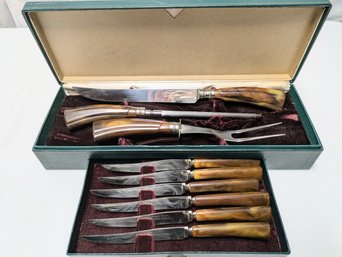 Vintage 9 Piece Washington Forge, Sheffield England, Carving Set