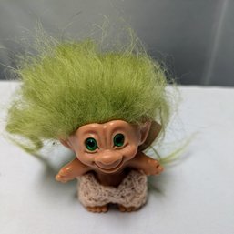 Vintage Scandia House True Troll Doll With Green Hair