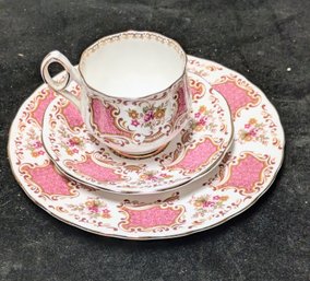 Elizabethan Fine Bone China, England,  3- Piece Dessert Set