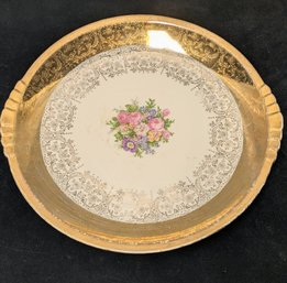 Vintage P.C.P. Co., Platter Accented In 22K Gold