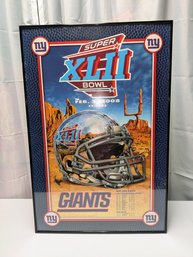 New York Giants Super Bowl XLII - Arizona 2/8/2008 Framed Poster