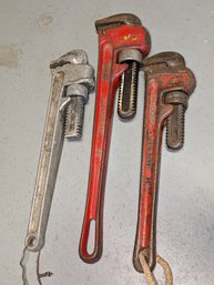 Lot Of 3 Plumbers Wrenches