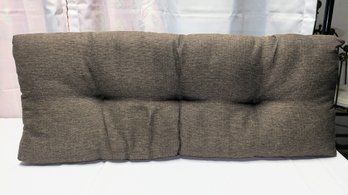 Brown Fabric Bench Seat Cushion