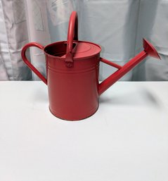 Panacea Red Metal Sprinkle 2 Gallon Watering Can