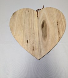 Natural Wood Heart Shaped Charcuterie Board