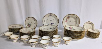 Rosenthal Vintage 'POMPADOUR' Porcelain  China Dinnerware Service  For 12 / Cups Only 10