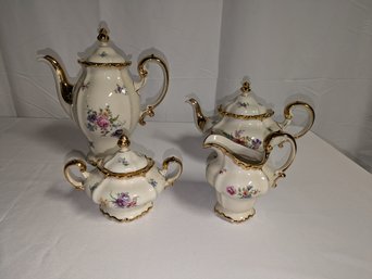 Rosenthal Vintage 'POMPADOUR' Porcelain  China 7 Pieces (Includes Lids), Coffee/Tea Serving Set