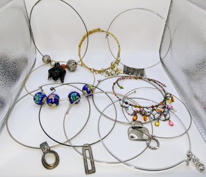 Lot Of (11) Various Vintage Choker Necklaces