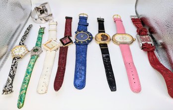 Lot Of (9 ) Various Vintage Watches