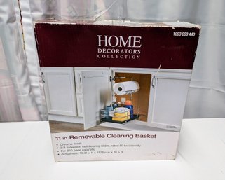 Home Decorators Collection Chrome Removable Cleaning Basket