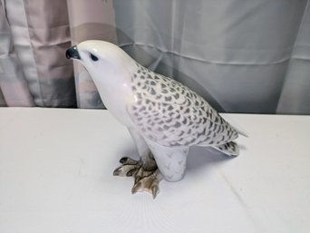 Copenhagan, Denmark Porcelain Hawk Statue