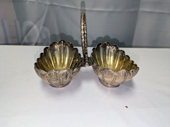 Vintage C.F. & CO., Silver Plate Double Serving Dish